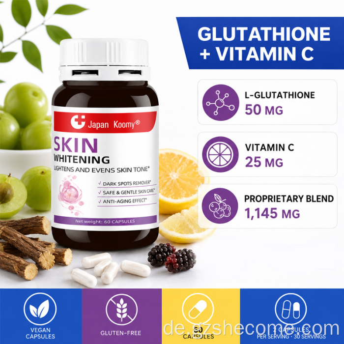 Shecome Skin Whitening Capsules Vitamin C Hautaufhellung